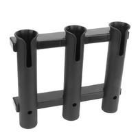 Plastic 3 Tube Rod Holder Rack Free Hands Portable Fishing Rod Holder with Accessories for Fishing