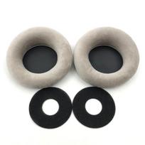 Žaidimų ausinių ausų pagalvėlės AKG K601 K701 K702 Q701 K612 K712 PRO ausims, galvos juostos putplasčio pagalvėlės, minkštas flanelės audinys pilka spalva