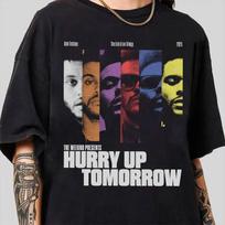 The Weeknd Hurry Up Tomorrow Album Tour T-Shirt, Casual Unisex Graphic Fan Tee Unisex T-Shirt S black