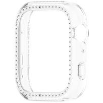 Blizgantis PC dėklas, skirtas Huawei Watch Fit 5 / 5 pro, su deimantiniu kristalu, apsauginis, skirtas Huawei Watch Fit 5 / 5 pro, WatchProtector juosta Huawei watch fit 5 pro smėlis