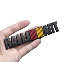 3D Metal Car Styling RalliArt Front Grille Emblem Sticker Car Trunk Badge For Mitsubishi Ralliart ASX Lancer EVO Pajero Fastener
