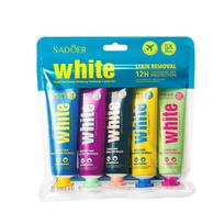 5pcsTravel Plant Extract Toothpaste 5-piece Set, Deep Cleansing Teeth Fragrance Toothpaste Skin Care Products blue