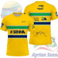 Ayrton Senna Nr.12 Lenktyninio automobilio marškinėliai Vasaros Sportiniai Laisvalaikio Kvėpuojantys Vyriški Moteriški Trumpomis Rankovėmis T-shirt Šeimos Vaikų Marškinėliai S black