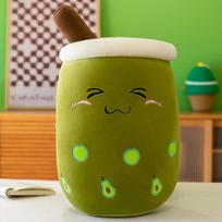 35Cm Kawaii Bubble Tea Plushie Pillow Simulation Small Pearl Milk Tea Cup Boba Food Stuffed Soft Kawaii Hugging Plush Decora Toy 35cm brown