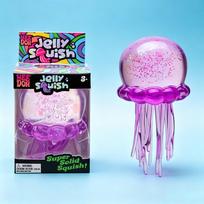 Cute Jellyfish Glitter Squish Toy Slow Rebound Stress Relief Ball Portable Fidget Toy For Kids Relaxation And Anxiety Relief