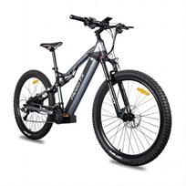 Naujas Heda-TX19 elektrinis dviratis 1000W 48V 19,2AH Shimano hidraulinis stabdys Ebike su pilna pakaba, 27 pavarų perjungimo nemokama stovas pilka