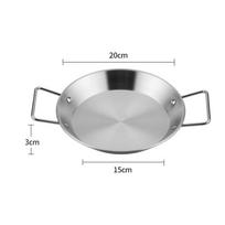 Virtuvės paelijos keptuvė Išmanūs įrankiai Virtuvės reikmenys Keptuvė Kepimo viryklė Namų daiktai Nerūdijančio plieno Non-stick Kepimo įrankiai Blynas gray