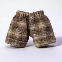 Rankų darbo Ob11 lėlės kelnės Drabužiai Lėlės languoto rašto džinsiniai šortai Lėlės priedai Penny, Molly, Obitsu11, Gsc 1/12 BJD lėlėms Only Clothes black