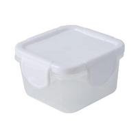 Mini šaldytuvo daržovių dėžutė Plastikinis laikymo dėklas Kūdikių maisto indelis Sandarus virtuvės sandariklis Mikrobangų krosnelės dėžutė balta