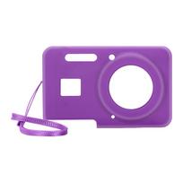 For KODAK PIXPRO FZ55 Digital Camera Cover with Lanyard Lightweight Camera Sleeve Solid Color Outdoor Travel Camera Protect Case violetinė