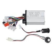 36V 48V 350W Black Edge Brushless Controller with Ignition Switch and Speed Control Knob Switch white