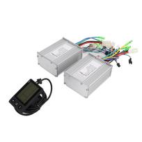 36 48V 450W Brushless Motor Dual Drive Controller Kit with 866 LCD Display Panel for Electric Bicycle Scooter white