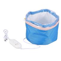 Heating Cap Temperature Controlling Protection Electric Hair Steamer Hair Mask Cap Blue white