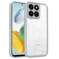 Honor 200 Smart ALT-NX1 Case Air Cushion Shockproof Silicone Bumper Clear Matte Back Cover Hard Phone Case for Honor 200Smart 5G Pc + tpu&Honor 200 Smart pilka spalva