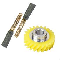 High Performance Blender Carbon Brush Replacement for W10112253 Mixer Gear and 2 Brush