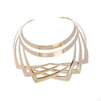 African Choker Necklaces Unique Alloy Design for Women Masquerade Events auksas