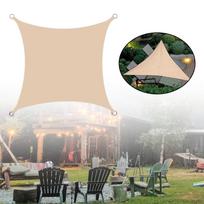 Audinio Markizės Pastogė, Vandeniui Atspari Stačiakampė Šėšėlio Burė Stoginė Terasa, Carport Lauko 2x2m Beige