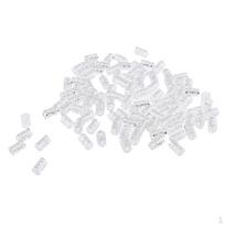 100pcs Adjustable Braids Cuffs Beads Clip Dread Tube sidabras