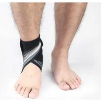 1 Active Ankle Support Bracket Adjustable Size Sprain Compression Ankle Jacket Left  XL pilka spalva
