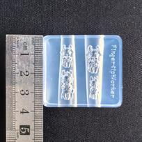 Didelio skaidrumo 3D pliušinio zuikio nagų dailės silikoninė forma gray
