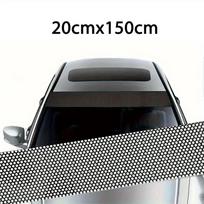 20cmx150cm Automobilio Langų Tamsinimo Plėvelė Automobilio Priekiniam Stiklui Juoda Saulės Plėvelė Apsauga nuo UV Spindulių Saulės Pavėsis Automobilio Apsaugos nuo Saulės Lipdukas Plėvelė