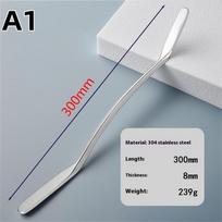 304 Stainless Steel Fascia Knife Gua Sha Scraping Massage Tool For Large Muscles Soft Tissue Mobilization gray