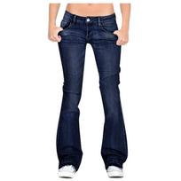Women Flare Jeans Mid Waist Bell Jeans Stretch Slim Pants Length Jeans XXL