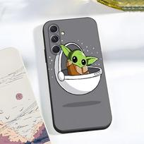 Mielas Kūdikis Y-Yoda Telefonų dėklas Samsung A56 A36 A26 A16 A15 A25 A35 A55 A14 A34 A24 A54 Juodas Minkštas Korpusas Samsung A52 white