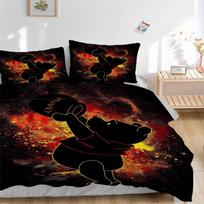 3pcs Winnie the Pooh Hug Me Printed Bedding Set, Soft and Comfortable Quilt Cover for Bedroom S100 135x200cm