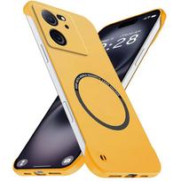 Magnetic Slim for Xiaomi 13T Pro 13TPro Frameless Phone Case Matte Anti-Scratch Hard Cover Xiaomi13T Borderless Shockproof Armor Xiaomi 13 yellow