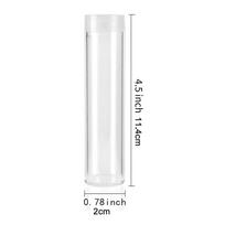 Plastic Coin Tube Portable Round Dustproof Coin Storage Box Transparent Commemorative Coin Protector Home