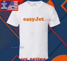 NAUJI MARŠKINĖLIAI EASYJET LOGOTIPAS T-shirt JUOKINGI AMERIKOS JAV UNISEX DYDIS S-5XL 2XL white