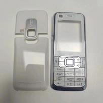 High-quality For Nokia 6120 6120C Phone Housing Cover+Keypad+backshell Back Cover Replacement Parts Black English gray