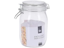 Stiklinis birių produktų indas su dangteliu, 1l, 1 vnt.