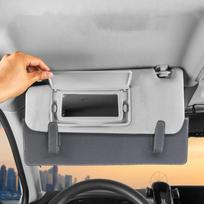 Car Sun Visor Extender Leather Sun Visor Extension For Car Safe Driving Solution Automotive Sunvisor Extending Shade For Truck pilka spalva