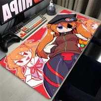 Mouse Pads Large Gaming Mousepad XXL Keyboard Gamer Mouse Pad Laptop Desk Mat Anime Girl Asuka EEvangelions Mouse Mats 800x400x2mm white