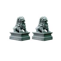 2 vnt. Smiltainio Sargo Liūto Statulėlės Sargo Darbalaukio Puošmenos Feng Shui Figūrėlė Arbatos Kambarys 2Pcs