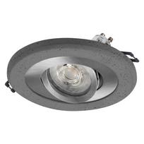 Įleidžiamas LED šviestuvas OSRAM DECOR SPOT, IP20, 4,5W, 2700K, 440lm, GU10, tamsiai pilkos sp ø12cm