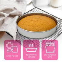 Diy Cake Baking Mold Stainless Steel Food Grade Round Cake Tray Baking Tool High Quality Cake Baking Mold Kitchen Bar Supplies orange