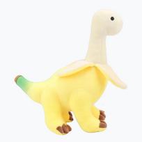 Kawaii nulupto banano Brontozauro pliušiniai žaislai Minkštas kimštas gyvūnas Dinazauro pliušinis žaislas Vaikams Kalėdos Gimtadienio dovanos Roma Dekoras 28cm beige