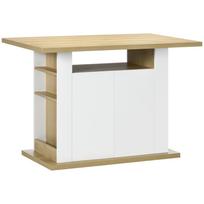 Virtuvės sala su dideliu stalviršiu 4 žmonėms - dim. 110I x 70P x 75,5A cm 110 x 70 x 75.5 cm