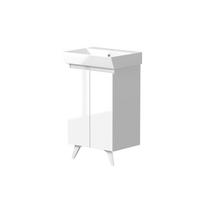 Vonios spintelė RB BATHROOM KAVO, su praustuvu, baltos sp., 49 x 85,5 x 39 cm