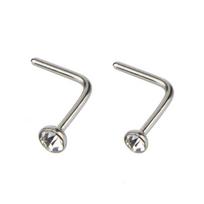 21Pcs/Set  Nose Hoop Ring Bone Bar Pin Cartilage Piercing Studs Jewelry