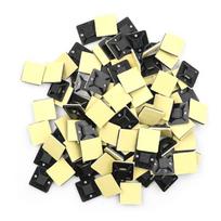 100 vnt Lipnios kabelių juostos tvirtinimo pagrindo laikiklis 20 x 20 x 6 mm