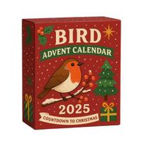 Bird Advent Calendar 2025 24 Days Christmas Countdown with Acrylic 2D beige