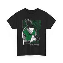 Shikamaru Nara Shirt Naruto Shippuden Itachi Anime Unisex Tee T-Shirt Men Fashion Japanese Anime Crew Neck Women Short Sleeve S juoda