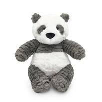 Cute cute black and white panda doll plush toy red panda doll children's accompanying rag doll birthday gift 35cm（0.3kg） pilka spalva