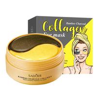 60pcs SADOER Black Golden Crystal Collagen Eye Mask Anti Dark Circles Anti-aging Anti Wrinkles Moisturizing Eye Patches
