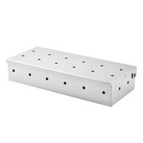 Stainless Steel Smoker Box for BBQ Grill - Wood Chips, Meat, & Fruit Smoking Smoker Box OPP Bag