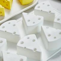 Sūrio formos silikoninė forma Mūsų tortų forma Šokoladinis karamelinis desertas Konditerijos kepimo dekoravimo įrankis Kepimo skarda Kepimo priedai 29.8*18*4cm gray